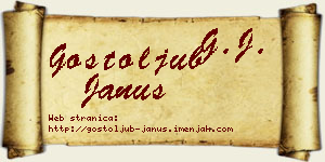 Gostoljub Janus vizit kartica